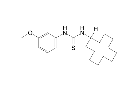 1-cyclododecyl-3-(m-methoxyphenyl)-2-thiourea