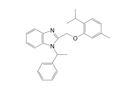 1H-benzimidazole, 2-[[5-methyl-2-(1-methylethyl)phenoxy]methyl]-1-(1-phenylethyl)-