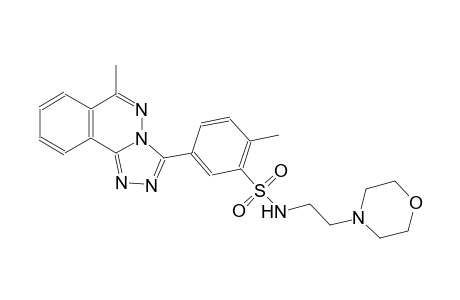 2-methyl-5-(6-methyl[1,2,4]triazolo[3,4-a]phthalazin-3-yl)-N-[2-(4-morpholinyl)ethyl]benzenesulfonamide