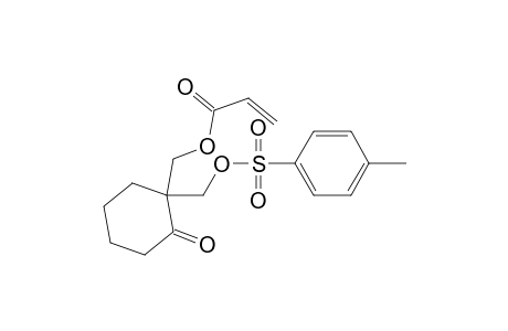 2-(acryloyloxymethyl)-2-(p-tolylsulphonyloxymethyl)cyclohexan-1-one