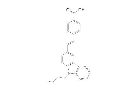 (E)-p-[2-(N-butylcarbazol-3'-yl)ethen-1-yl]benzoic acid