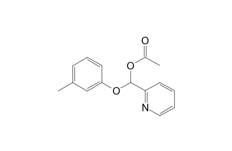 (3-Methylphenoxy)(pyridin-2-yl)methyl acetate