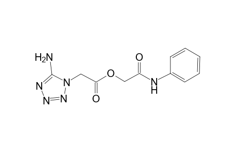 1H-tetrazole-1-acetic acid, 5-amino-, 2-oxo-2-(phenylamino)ethyl ester
