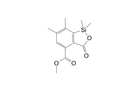 7-Methoxycarbonyl-3,3,4,5-tetramethyl-3-silaphthalide