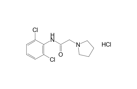 2',6'-Dichloro-2-(1-pyrrolidinyl)acetanilide, monohydrochloride