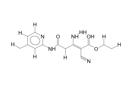 4-[N-(4-METHYLPYRID-2-YL)CARBAMOYL]-3-AMINO-2-CYANOBUTEN-2-OIC ACID,ETHYL ESTER