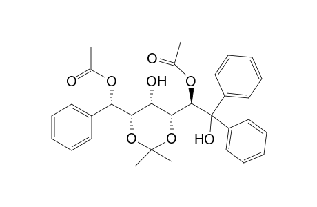 2,6-di-o-Acetyl-3,5-o-isopropylidene-1,1,6-tri-C-phenyl-D-glycero-D-gulo-hexitol