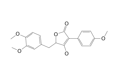 2(5H)-Furanone, 5-[(3,4-dimethoxyphenyl)methyl]-4-hydroxy-3-(4-methoxyphenyl)-