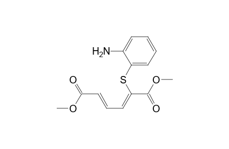2,4-Hexadienedioic acid, 2-[(2-aminophenyl)thio]-, dimethyl ester, (Z,E)-