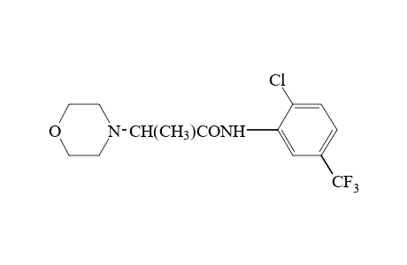 6'-chloro-alpha,alpha,alpha-trifluoro-4-morpholinepropiono-m-toluidide