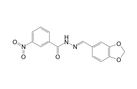 N'-[(E)-1,3-Benzodioxol-5-ylmethylidene]-3-nitrobenzohydrazide