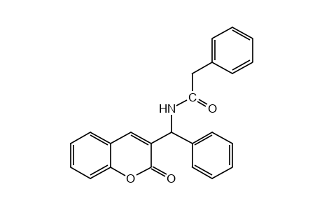 3-(alpha-(2-phenylacetamido)benzyl]coumarin