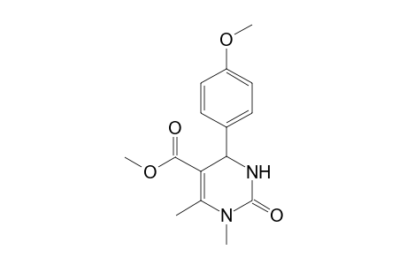 Methyl 4-(4-methoxyphenyl)-1,6-dimethyl-2-oxo-1,2,3,4-tetrahydropyrimidine-5-carboxylate