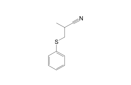 2-methyl-3-(phenylthio)propionitrile