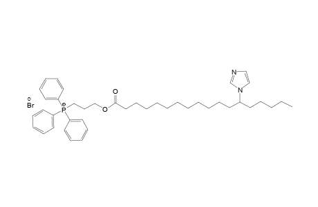 (3-((13-(1H-imidazol-1-yl)octadecanoyl)oxy)propyl)triphenylphosphonium bromide