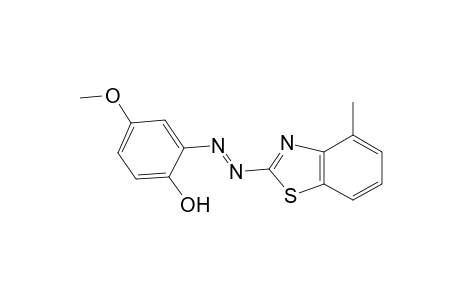 Phenol, 4-methoxy-2-[2-(4-methyl-2-benzothiazolyl)diazenyl]-