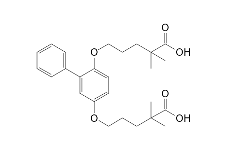 5,5'-[(2-phenyl-p-phenylene)dioxy]bis[2,2-dimethylvaleric acid]