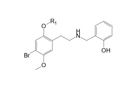 25B-NBOMe-M (O,O-bis-demethyl-glucuronide) isomer 2 MS2