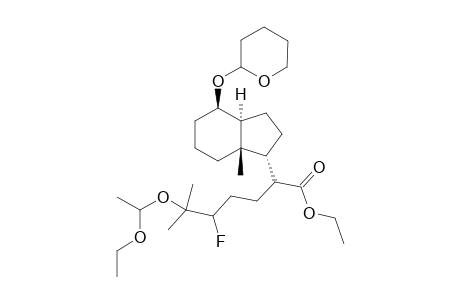 [1R-[1.beta.(1R*,3R*),3a.alpha.,4.beta.,7a.beta.)]]-.alpha.-[4-(1-ethoxyethoxy)-3-fluoro-4-methylpentyl]octahydro-4-[(tetrahydro-2H-pyran-2-yl)oxy]-7a-methyl-1H-indene-1-acetic acid ethyl ester