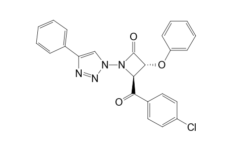 (3R,4S)-4-(4-chlorobenzoyl)-3-phenoxy-1-(4-phenyltriazol-1-yl)azetidin-2-one