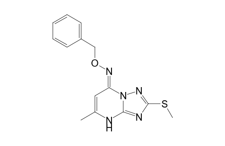 (E)-5-BENZYLOXIMINO-7-METHYL-2-METHYLTHIO-(8H)-[1,2,4]-TRIAZOLO-[1,5-A]-PYRIMIDINE