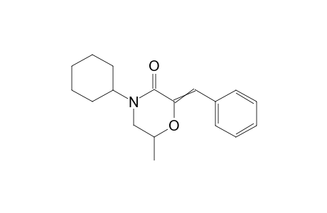 2-Benzylidene-4-cyclohexyl-6-methylmorpholin-3-one