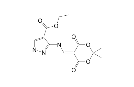 3-(2,2-Dimethyl-4,6-dioxo-1,3-dioxan-5-ylidene)amino-4-carbethoxy-pyrazole