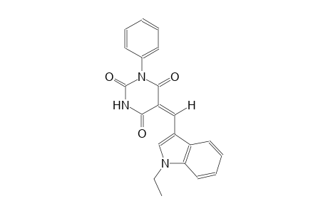 (5E)-5-[(1-ethyl-1H-indol-3-yl)methylene]-1-phenyl-2,4,6(1H,3H,5H)-pyrimidinetrione