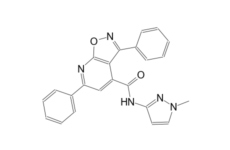 isoxazolo[5,4-b]pyridine-4-carboxamide, N-(1-methyl-1H-pyrazol-3-yl)-3,6-diphenyl-