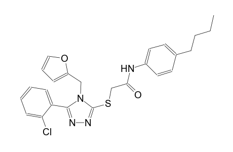 N-(4-butylphenyl)-2-{[5-(2-chlorophenyl)-4-(2-furylmethyl)-4H-1,2,4-triazol-3-yl]sulfanyl}acetamide