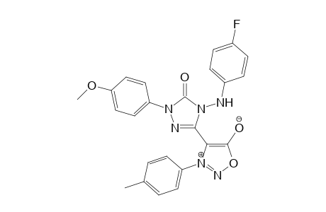 4-[4-(4-Fluorophenylamino)-1-(4-methoxyphenyl)-5-oxo-4,5-dihydro-1H-1,2,4-triazol-3-yl]-3-(4-methylphenyl)-sydnone