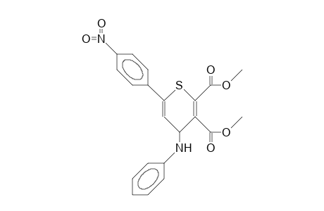 4-Anilino-2,3-bis(dimethoxycarbonyl)-6-(4-nitro-phenyl)-4H-thiopyran