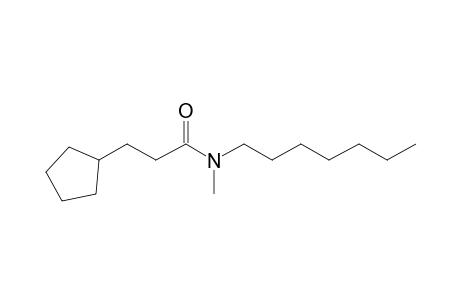 Propionamide, 3-cyclopentyl-N-methyl-N-heptyl-