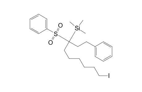 7-(Trimethylsilyl)-7-(phenylsulfonyl)-9-phenyl-1-iodononane