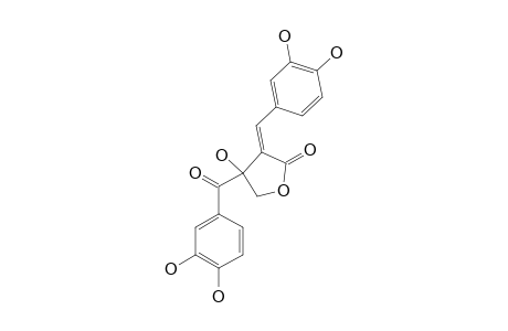 ACTALACTONE;2-(3'',4''-DIHYDROXYPHENYLMETHYLENE)-3-HYDROXY-3-(3',4'-DIHYDROXYBENZOYL)-GAMMA-BUTYROLACTONE