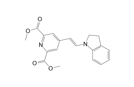 2,6-Pyridinedicarboxylic acid, 4-[2-(2,3-dihydro-1H-indol-1-yl)ethenyl]-, dimethyl ester, (E)-