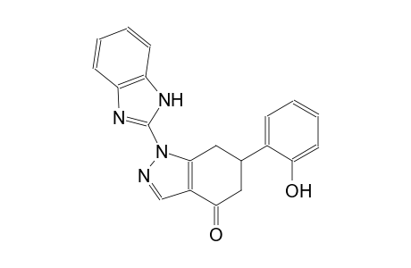 4H-indazol-4-one, 1-(1H-benzimidazol-2-yl)-1,5,6,7-tetrahydro-6-(2-hydroxyphenyl)-