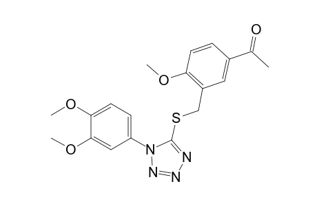 3'-{{[1-(3,4-dimethoxyphenyl)-1H-tetrazol-5-yl]thio}methyl}-4'-methoxyacetophenone