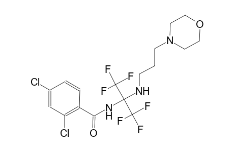 2,4-Dichloro-N-(1,1,1,3,3,3-hexafluoro-2-{[3-(morpholin-4-yl)propyl]amino}propan-2-yl)benzamide