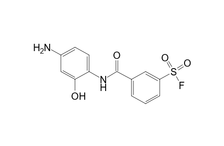 m-[(4-amino-2-hydroxyphenyl)carbamoyl]benzenesulfonyl fluoride