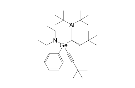 N-[(1-Ditert-butylalumanyl-3,3-dimethyl-but-1-enyl)-(3,3-dimethylbut-1-ynyl)-phenyl-germyl]-N-ethyl-ethanamine