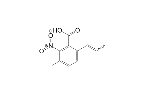 3-Methyl-2-nitro-6-(prop-1-enyl)benzoic acid