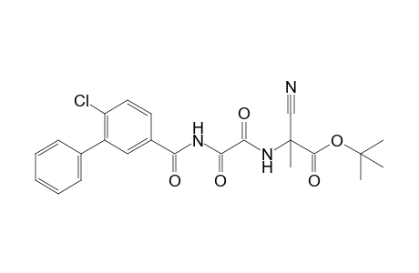 t-Butyl 2-[2'-(4''-chlorobenzamido)-2'-oxoacetamido]-2-cyano-5-phenylpropanoate