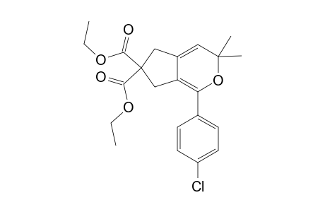 Diethyl 1-(4-chlorophenyl)-3,3-dimethyl-3,5-dihydrocyclopenta[c]pyran-6,6(7H)-dicarboxylate