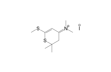 [2,3-dihydro-2,2-dimethyl-6-(methylthio)-4H-thiopyran-4-ylidene]dimethylammonium iodide