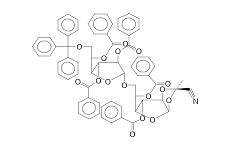 3,5-DI-O-BENZOYL-1,2-O-[1-(EXO-CYANO)ETHYLIDENE]-6-O-(2,3,5-TRI-O-BENZOYL-6-O-TRITYL-BETA-D-GALACTOFURANOSYL)-ALPHA-D-GALACTOFURANOSE