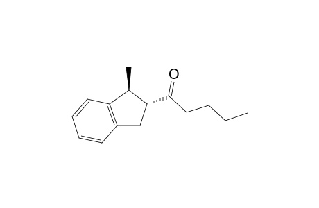 trans-1-((1S,2R)-1'-Methyl-2',3'-dihydro-1H-2'-indenyl]-1-pentanone