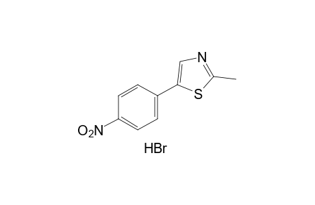 2-methyl-5-(p-nitrophenyl)thiazole, monohydrobromide