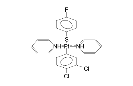 TRANS-3,4-DICHLOROPHENYLBIS(PYRIDINE)(4-FLUOROPHENYLMERCAPTO)PLATINA