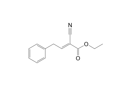 Ethyl (E)-4-phenyl)-2-cyano-2-butenoate